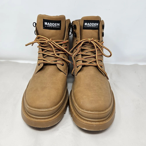 Madden By Steve Madden Men's Ortholite Sz 13 Faux Leather Casual Comfort Boots - Picture 2 of 11